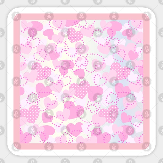 Beautiful valentine background pattern Sticker by AhMath